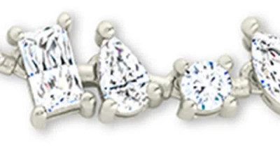 Sterling Forever Ellery Cubic Zirconia Tennis Bracelet In Metallic