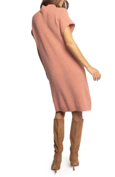 Petal And Pup Petal & Pup Wright Mock Neck Sweater Dress In Pink