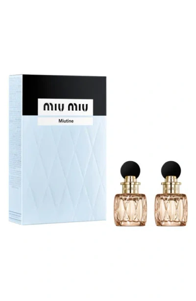 Miu Miu 2-pc. Miutine Eau De Parfum Set In Transparent