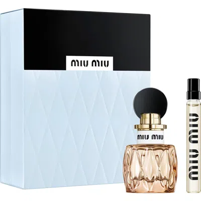 Miu Miu Miutine Eau De Parfum Perfume Gift Set In Transparent