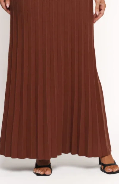 Petal And Pup Petal & Pup Freeman Short Sleeve Maxi Dress In Brown