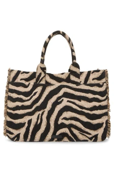 Vince Camuto Zhury Canvas Tote In Brown