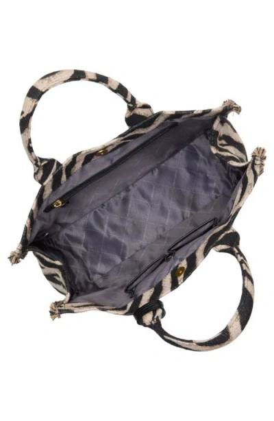 Vince Camuto Zhury Canvas Tote In Brown