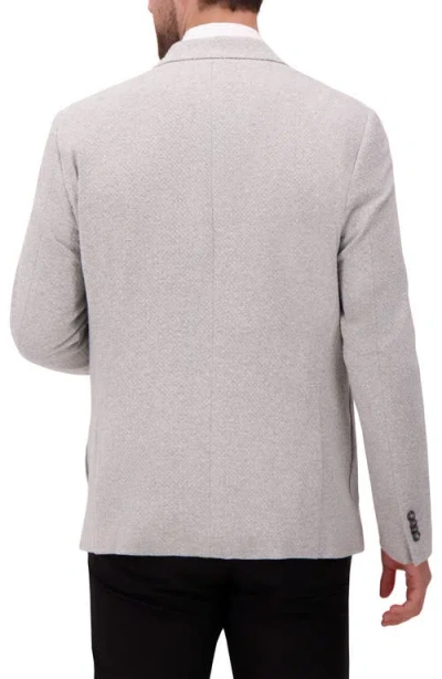 Victor Emmanuel Modern Fit Textured Knit Cotton Blend Sport Coat In Gray