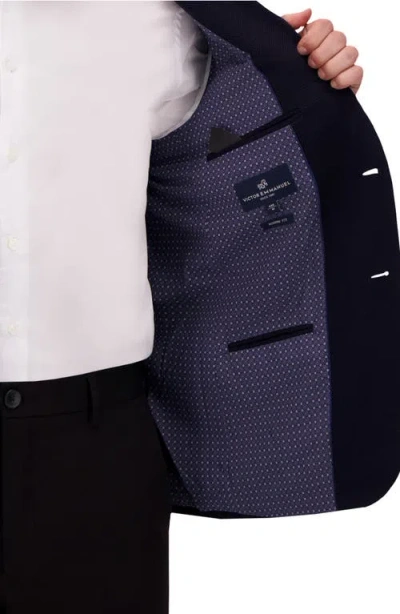 Victor Emmanuel Modern Fit Cotton Blend Piqué Sport Coat In Blue