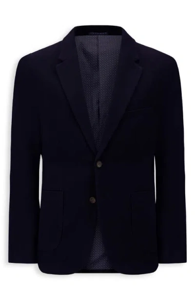 Victor Emmanuel Modern Fit Cotton Blend Piqué Sport Coat In Blue