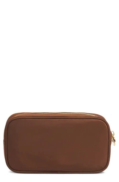 Stoney Clover Lane Classic Small Nylon Pouch In Brown