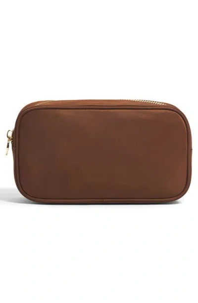 Stoney Clover Lane Classic Small Nylon Pouch In Brown