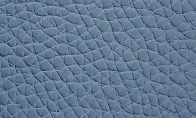 Graphic Image Leather Luggage Tag In Blue