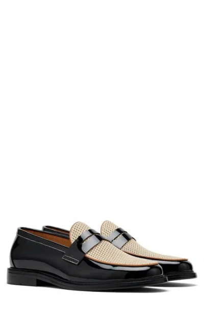 Marc Nolan Calum Mesh Penny Loafer In Multi