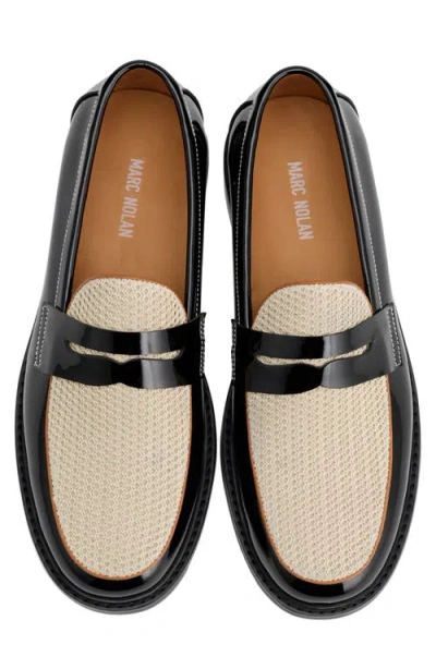 Marc Nolan Calum Mesh Penny Loafer In Multi