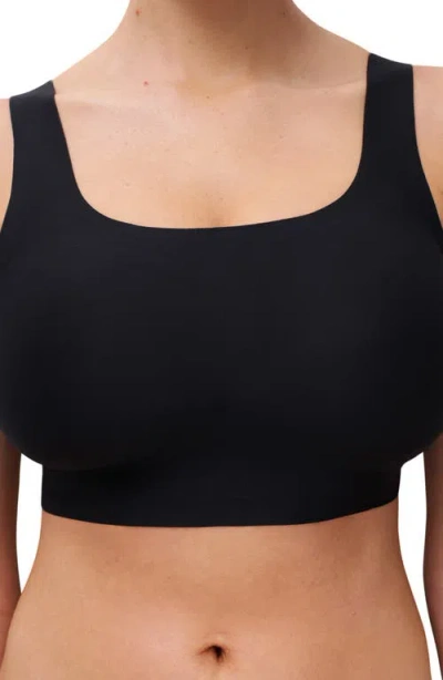 Chantelle Lingerie Softstretch Power Scoop Neck Bralette In Black