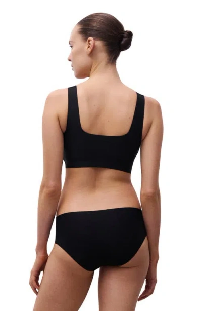 Chantelle Lingerie Softstretch Power Scoop Neck Bralette In Black