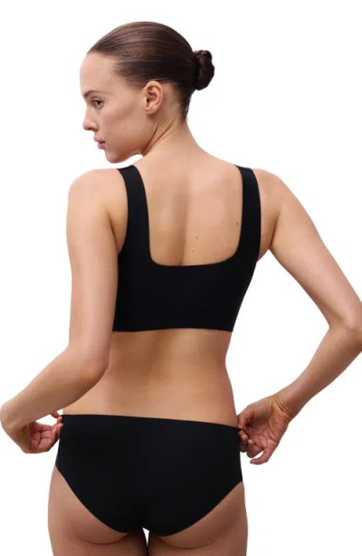 Chantelle Lingerie Softstretch Power Scoop Neck Bralette In Black