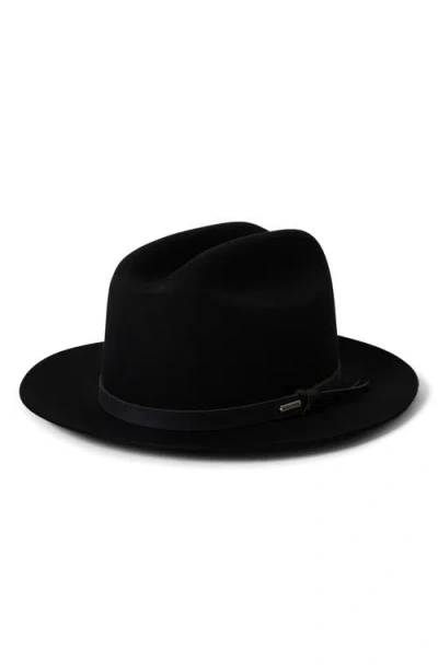 Brixton Hitch Ranch Wool Felt Fedora In Black
