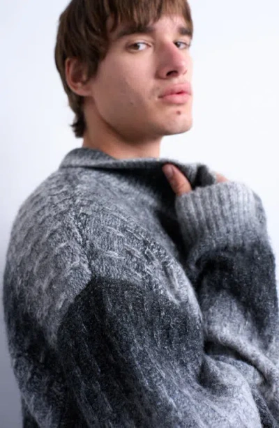 Topman Zip Front Cardigan In Gray