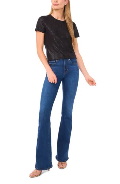 Ted Baker Piper Knit Short Sleeve Top In Black