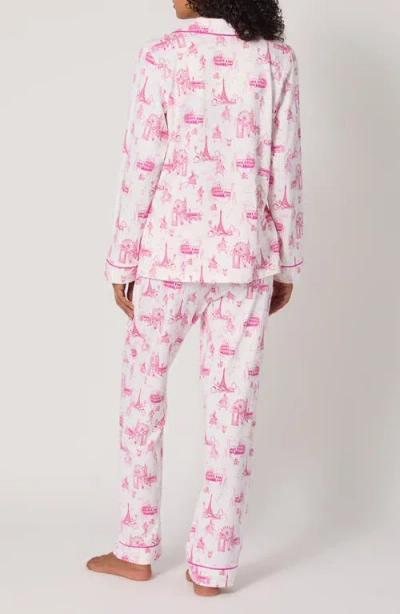 Bedhead Pajamas Printed Long Pajama Set In Pink