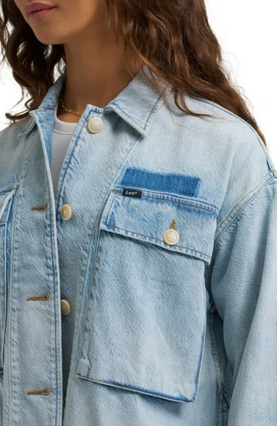 Lee Utility Overshirt In Blue