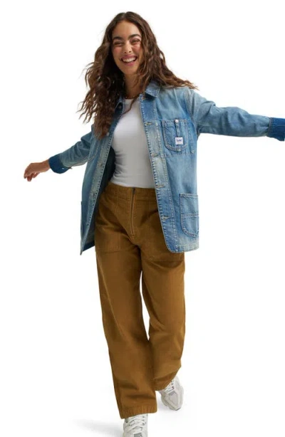 Lee Slouchy Utility Cotton Blend Pants In Glazed Ginger