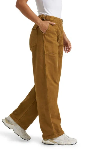 Lee Slouchy Utility Cotton Blend Pants In Glazed Ginger