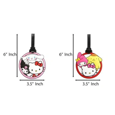 Hello Kitty Cute Luggage Tag, Set Of 4 In Gray