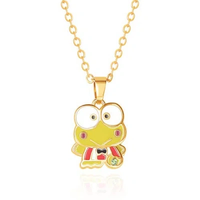 Hello Kitty Enamel Kerropi 3d Pendant, 16+ 2'' Chain In Gold