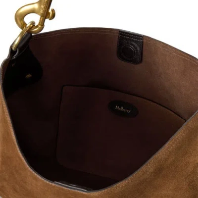 Mulberry Hackney Suede Shoulder Bag In Brown