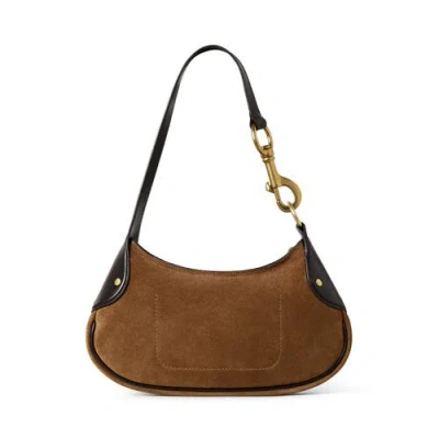 Mulberry Vintage Oak Leather Small Hackney Shoulder Bag In Brown