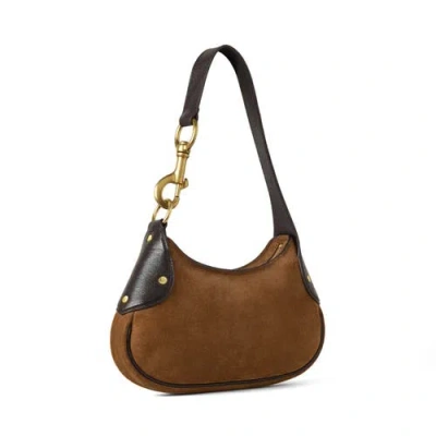 Mulberry Vintage Oak Leather Small Hackney Shoulder Bag In Brown