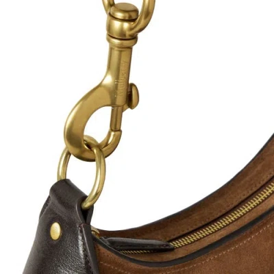 Mulberry Vintage Oak Leather Small Hackney Shoulder Bag In Brown