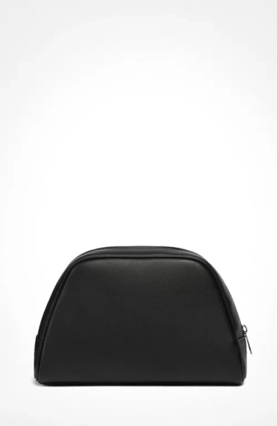 Aviteur Necessaire Calfskin Zipped Toiletry Bag In Black