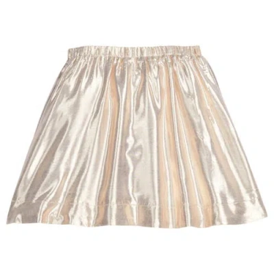 Bisby Kids' Metallic Circle Skort In Neutral