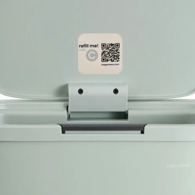 Happimess Tammi Kitchen 14.5-gallon Slim Metal Push Button Trash Can In Green