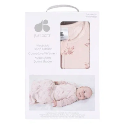 Just Born Pink Sleeveless Wearable Blanket In Pink