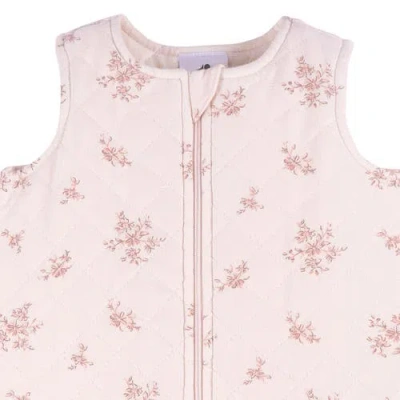 Just Born Pink Sleeveless Wearable Blanket In Pink