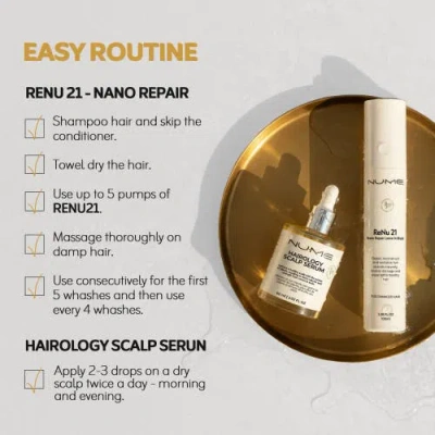 Nume Restore Scalp Serum + Leave-in Mask In White