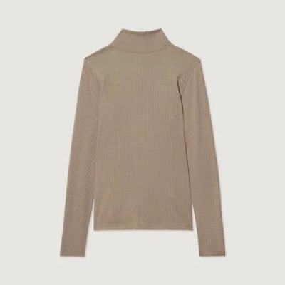 Hikerkind Ribbed Merino Turtleneck 02 In Gray