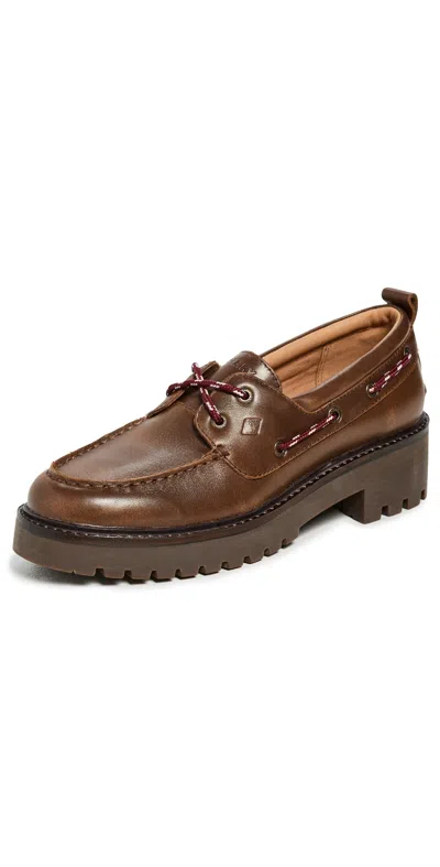Sperry Authentic Original Lug 2-eye Boat Shoe In Brown