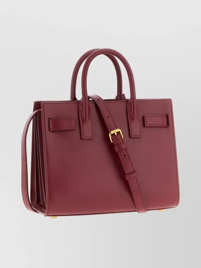 Saint Laurent Maroon Nano Sac De Jour Satchel