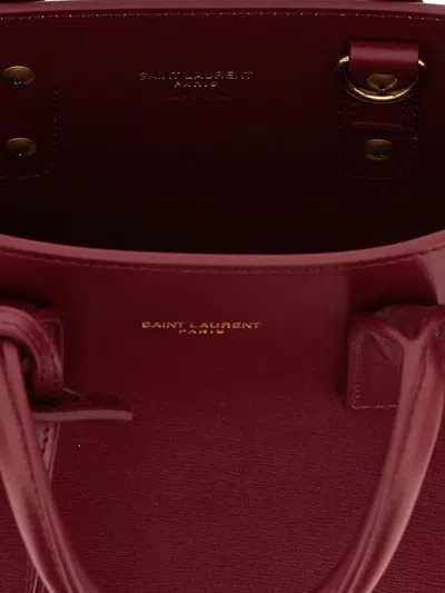 Saint Laurent Maroon Nano Sac De Jour Satchel