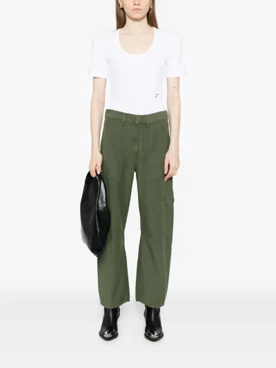 Citizen Of Humanity Marcelle Trousers In Green