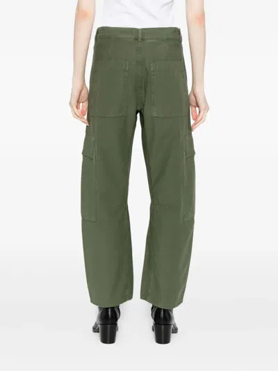Citizen Of Humanity Marcelle Trousers In Green