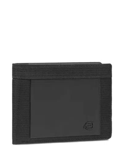 Piquadro Panelled Wallet In Black