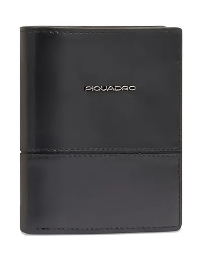 Piquadro Logo Cardholder Wallet In Black