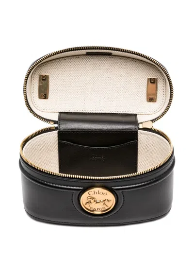Chloé Chloe Horse Medal Shoulder Bag Women In Black