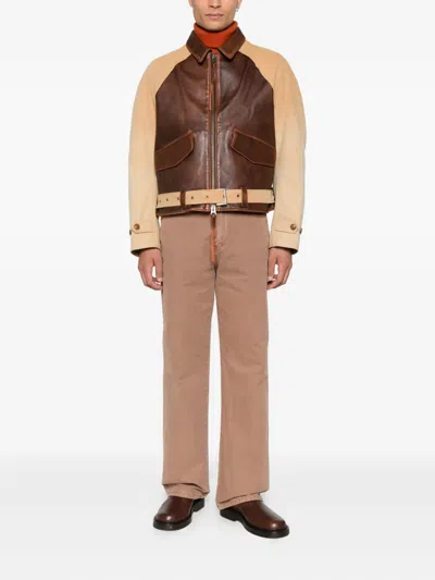 Rough Rust Jeans In Brown