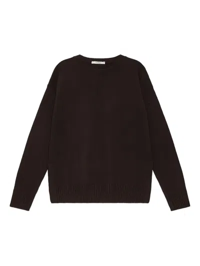 Maliparmi Ribbed Sweater In Brown