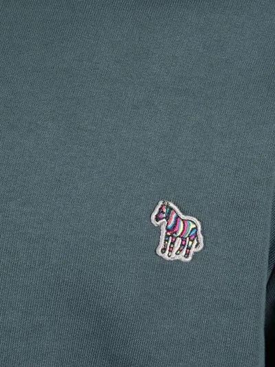 Paul Smith Zebra Embroidered Sweater In Gray