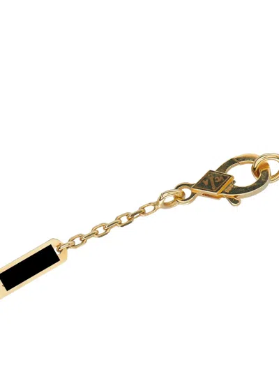 Pre-owned Van Cleef & Arpels 18k Yellow Gold Diamond And Turquoise Butterfly-pendant Necklace